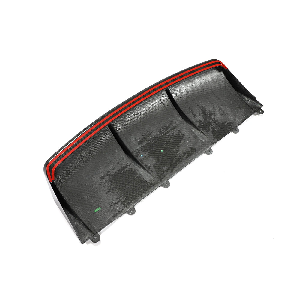 Porsche Taycan 9J1 Turbo S Dry Carbon Fiber Rear Lower Diffuser (2020–2021)