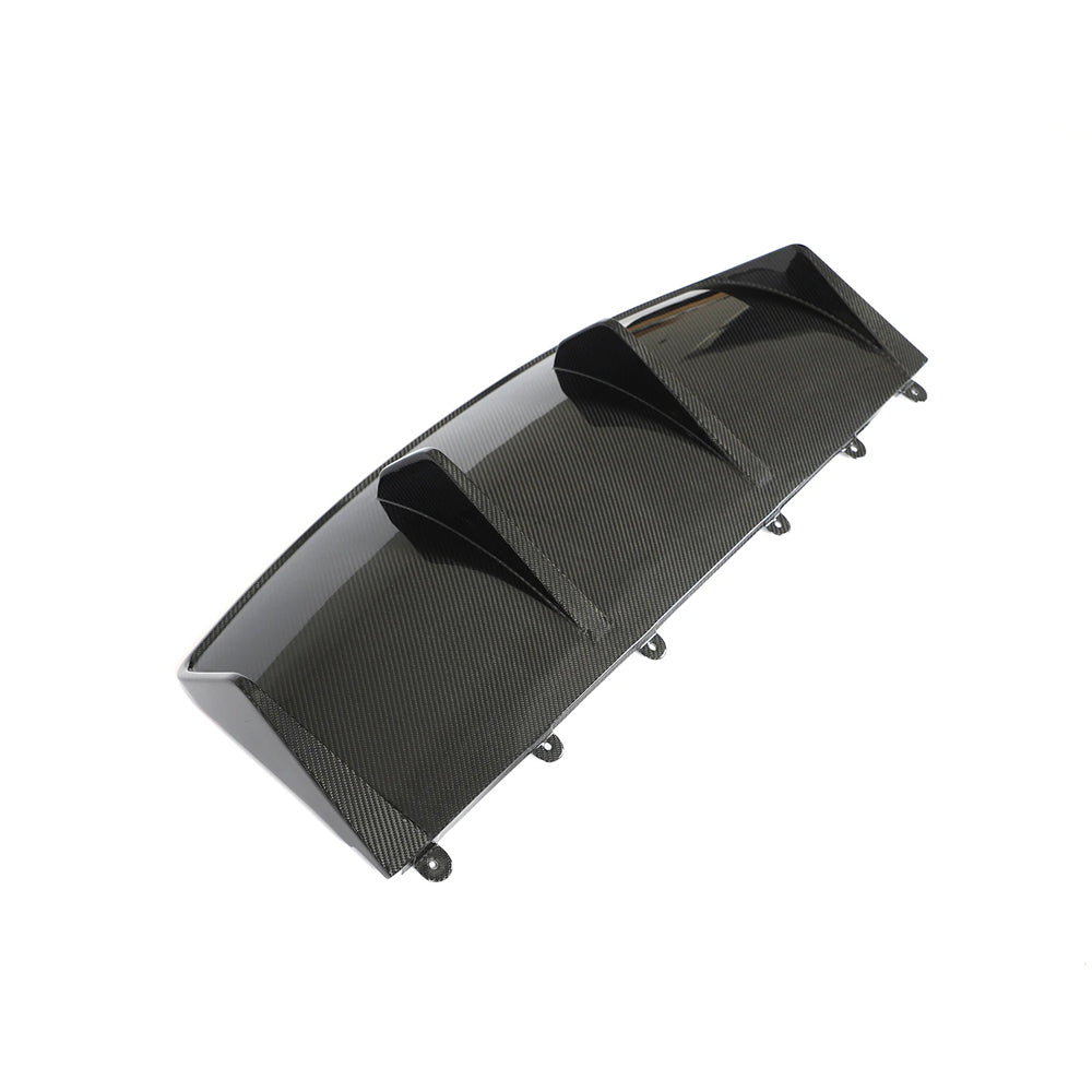 Porsche Taycan 9J1 Turbo S Dry Carbon Fiber Rear Lower Diffuser (2020–2021)