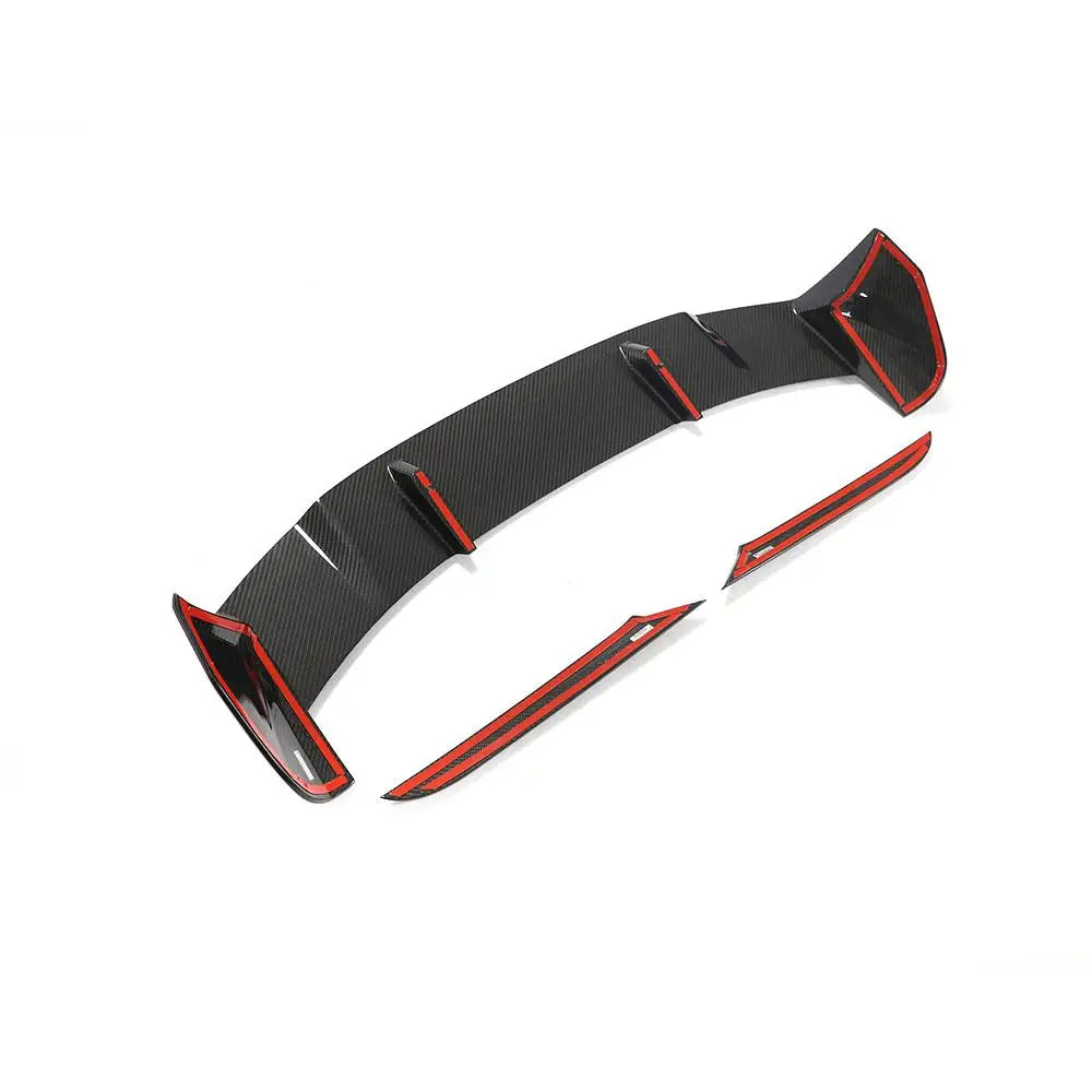 AUDI RS6 C8 AVANT CARBON FIBER REAR SPOILER WITH SIDE TRIMS (2019+)