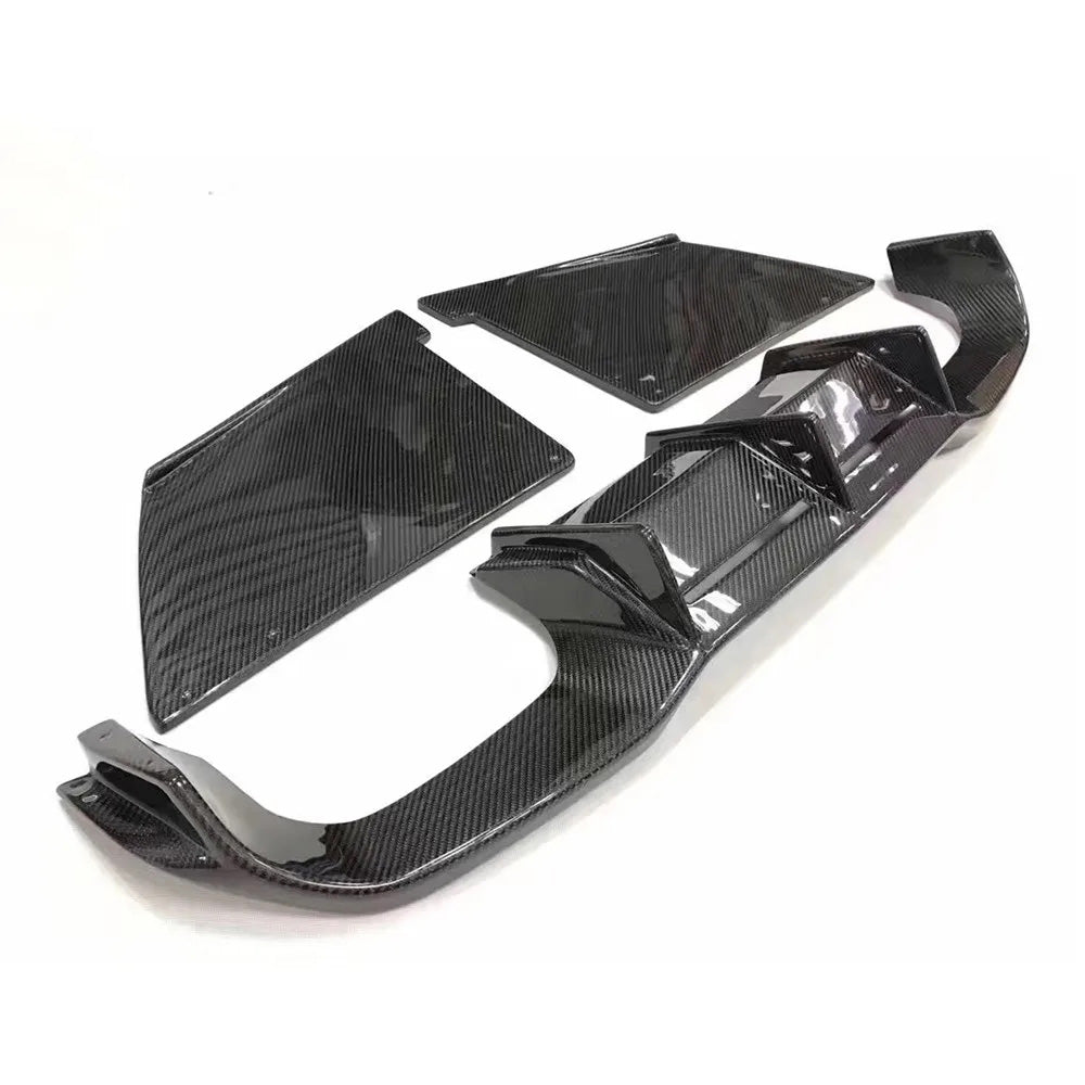 BMW M2 F87 CARBON FIBER 3 PIECE REAR DIFFUSER