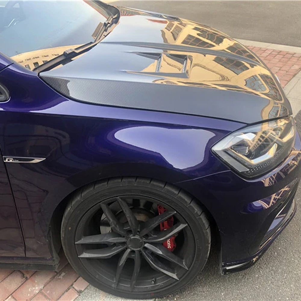 VOLKSWAGEN GOLF MK7 GTI & R CARBON FIBER BONNET WITH VENTS