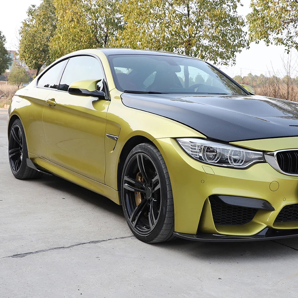 BMW M3 F80 & M4 F82/F83 CARBON FIBER FRONT BUMPER UPPER TRIMS