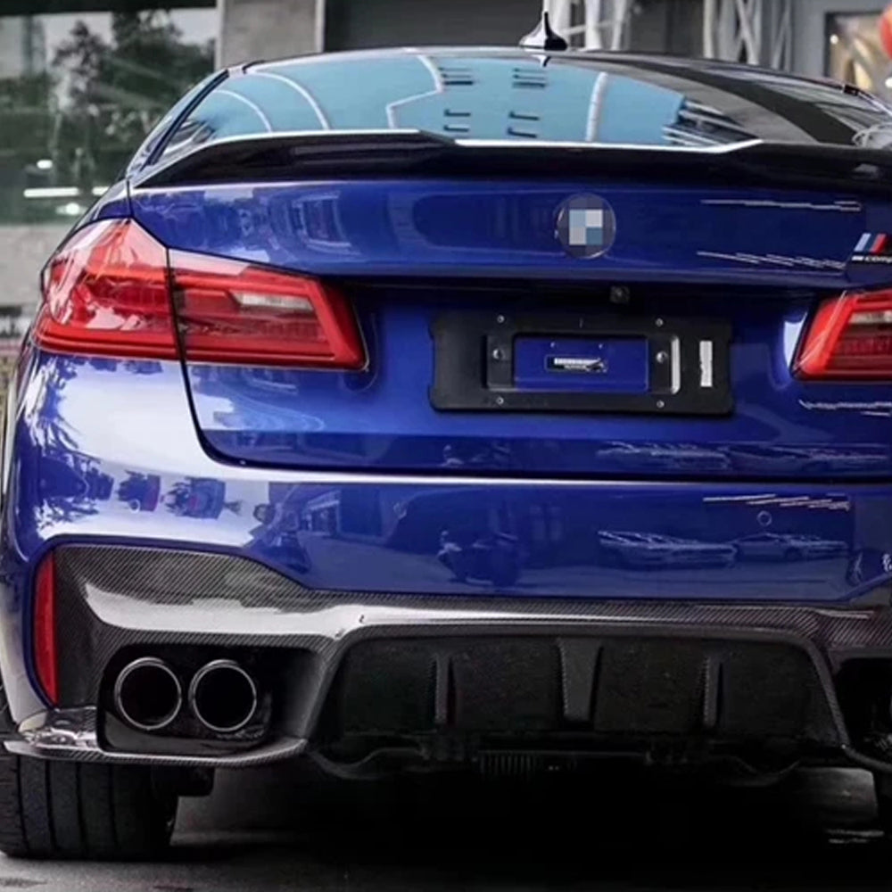 BMW M5 F90 PRE-LCI CARBON FIBER 3PCS REAR DIFFUSER (2017-2020)