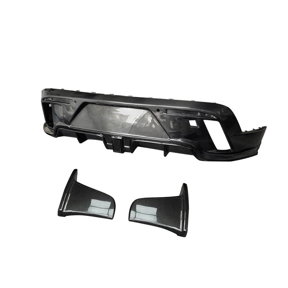 Porsche Taycan 9J1 Turbo & Turbo S Carbon Fiber Rear Bumper Diffuser (2020–2023)