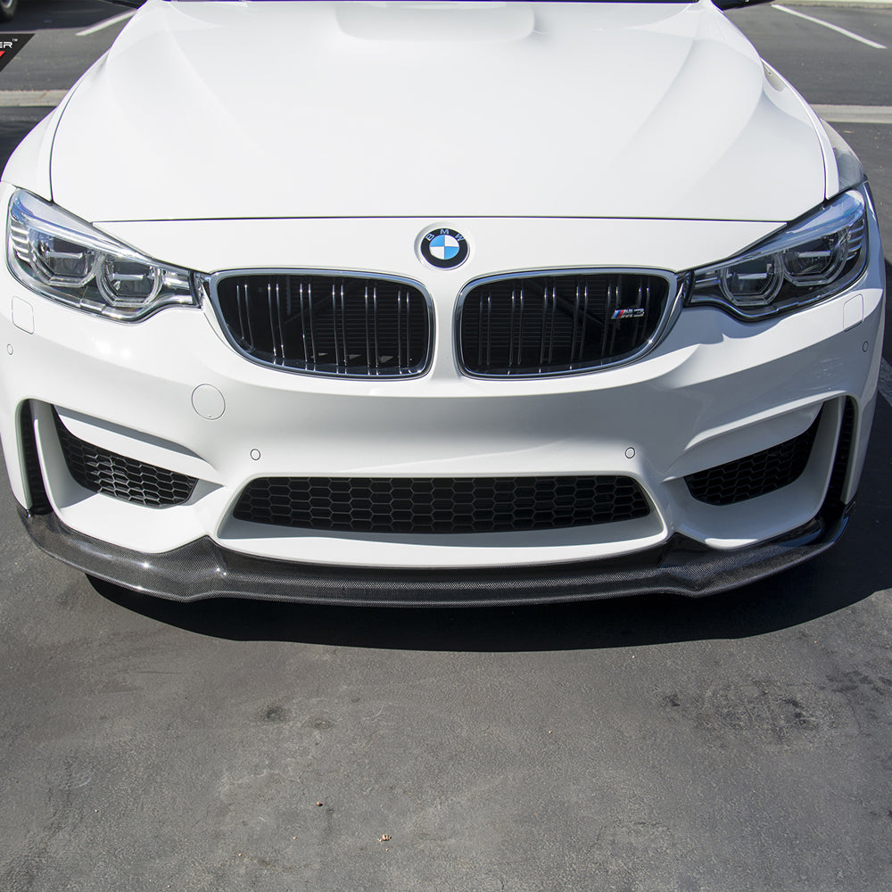 BMW M3 F80 & M4 F82/F83 CARBON FIBER ONE PIECE FRONT SPLITTER