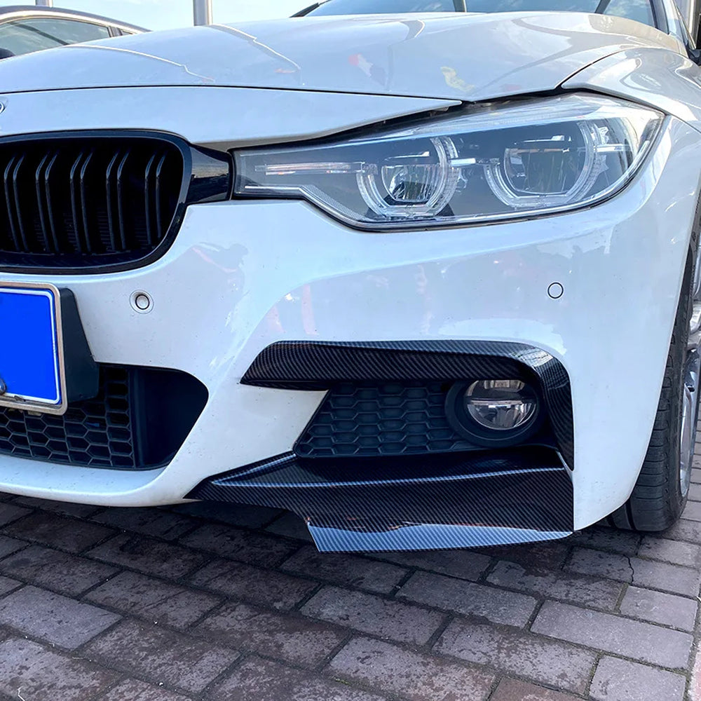 BMW 3 SERIES F30/F31 CARBON FIBER FRONT BUMPER FOG LIGHT SPATS