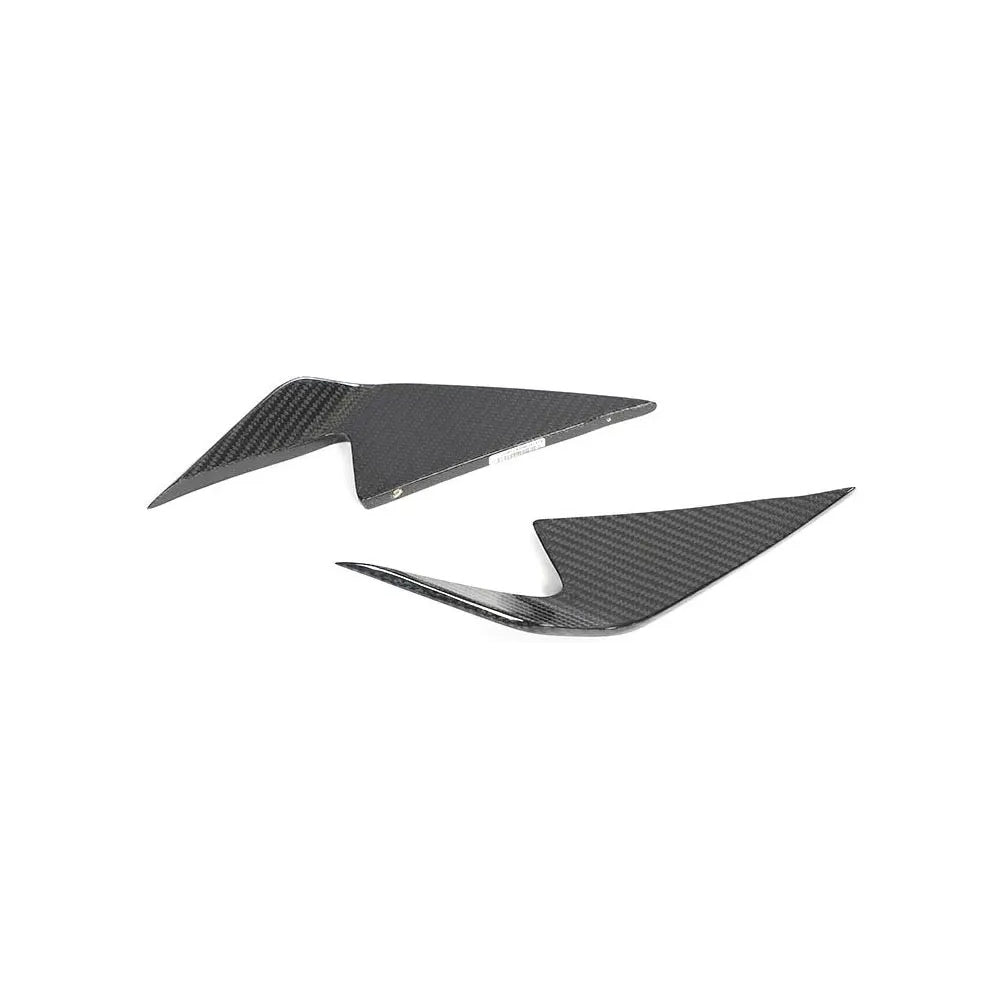 Porsche Taycan 9J1 Base & 4S Carbon Fiber Front Bumper Canards (2020–2023)