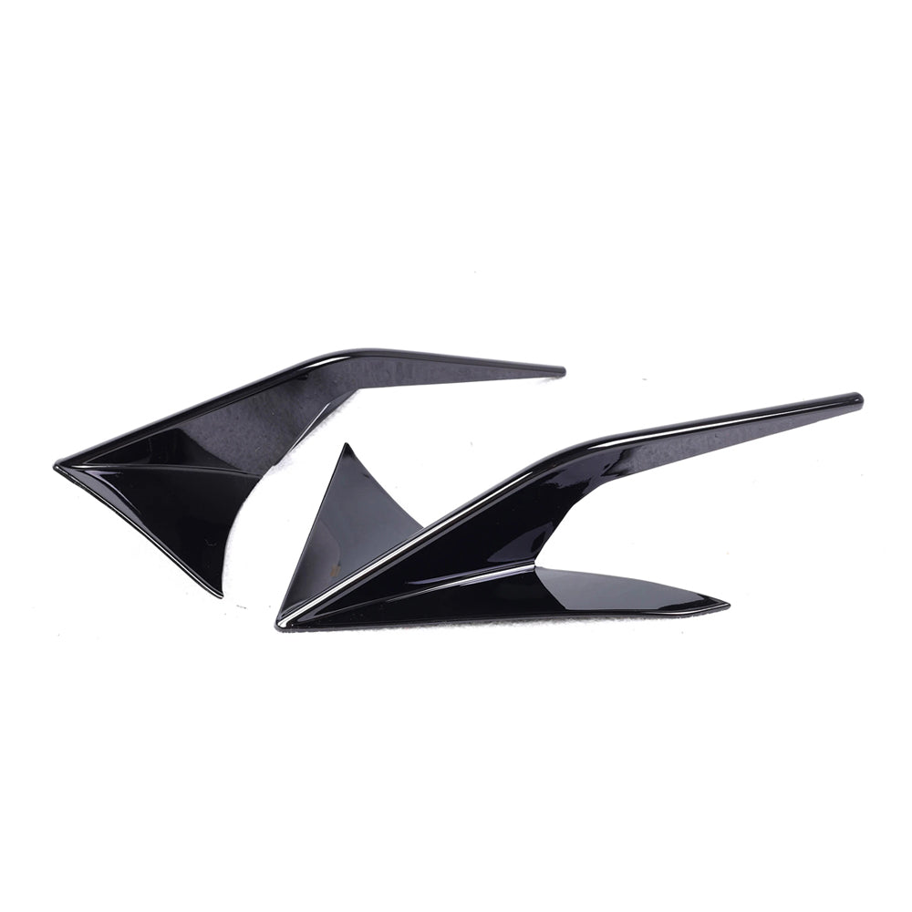 TOYOTA GR SUPRA A90 MK5 GLOSS BLACK FRONT BUMPER CANARDS (2019+)