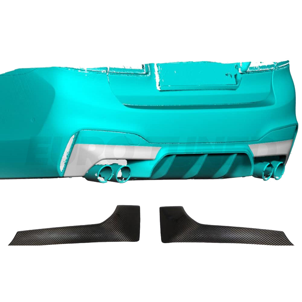 BMW M5 F90 CARBON FIBER REAR BUMPER TRIMS