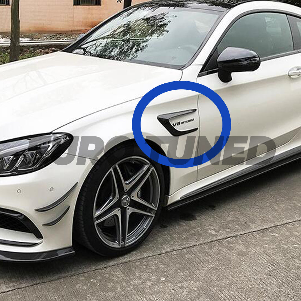 MERCEDES C63 W205 CARBON FIBER FENDER VENT TRIMS