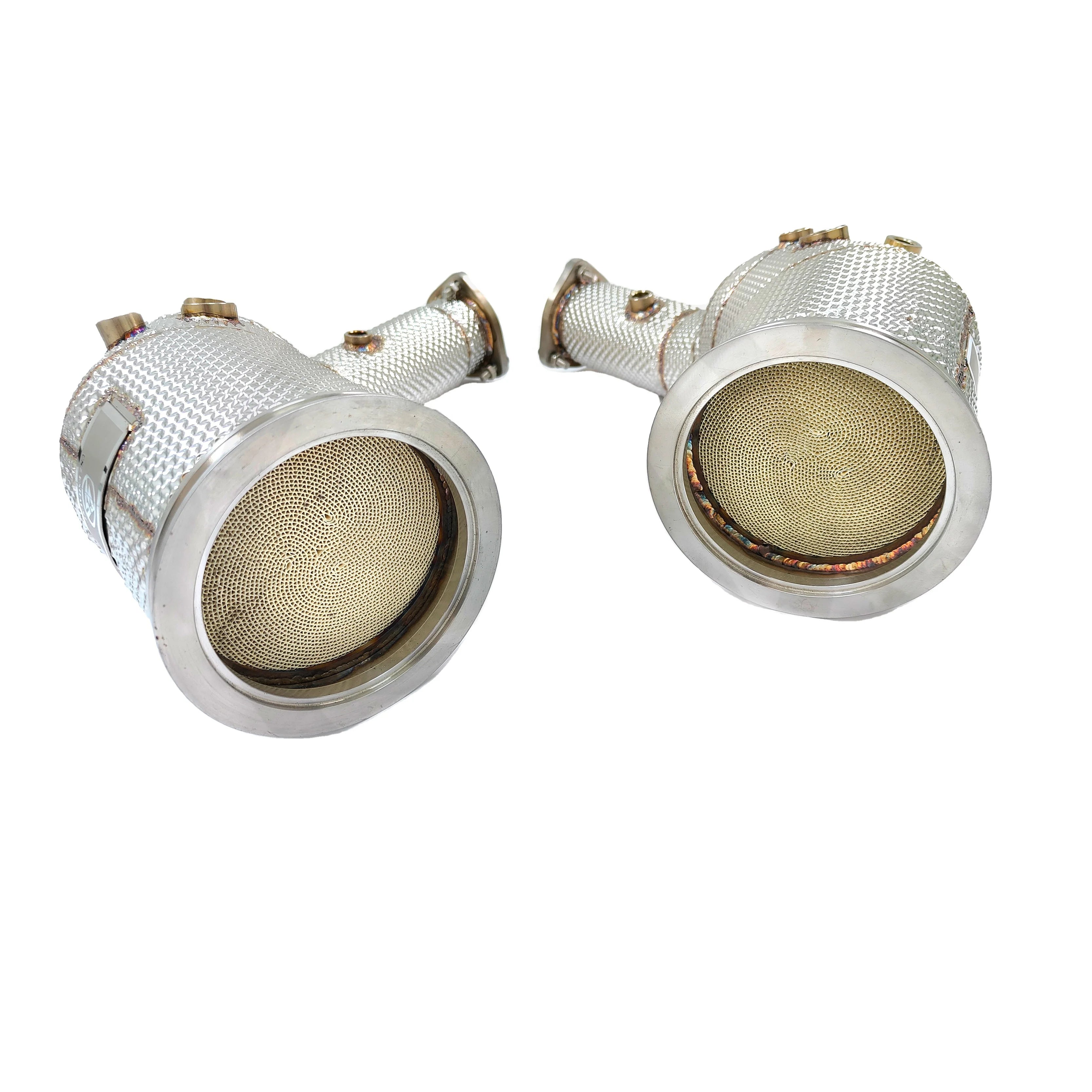 AUDI RS6 C8 & RS7 C8 HIGH FLOW CATTED HEAT SHIELD DOWNPIPE