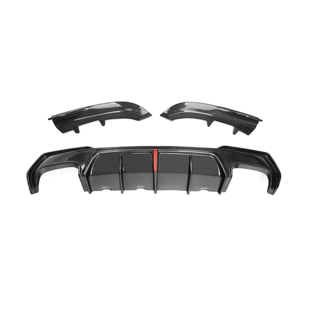 BMW 4 SERIES G22/G23 CARBON FIBER REAR DIFFUSER WITH LED