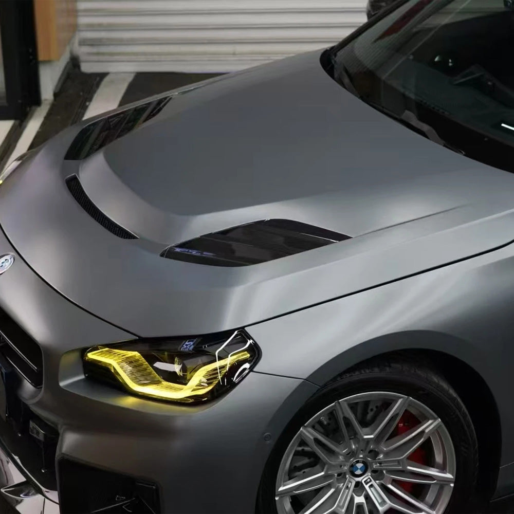 BMW 2 SERIES G42 & M2 G87 CARBON FIBER V STYLE BONNET