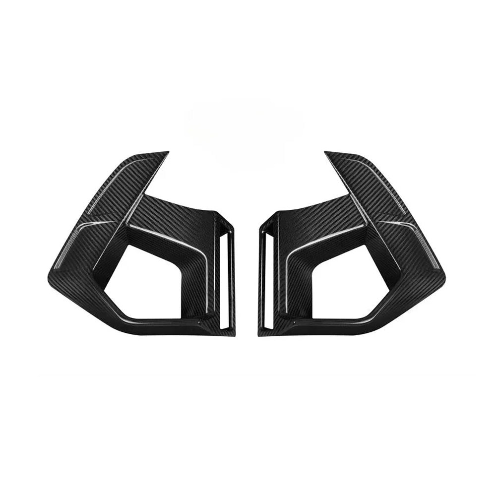BMW X3M F87 CARBON FIBER FRONT BUMPER AIR VENT COVERS (2019-2021)