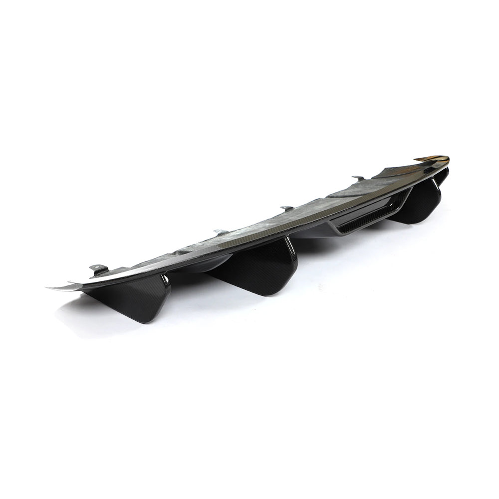 Porsche Taycan 9J1 Sedan Dry Carbon Fiber Rear Lower Diffuser (2020–2023)