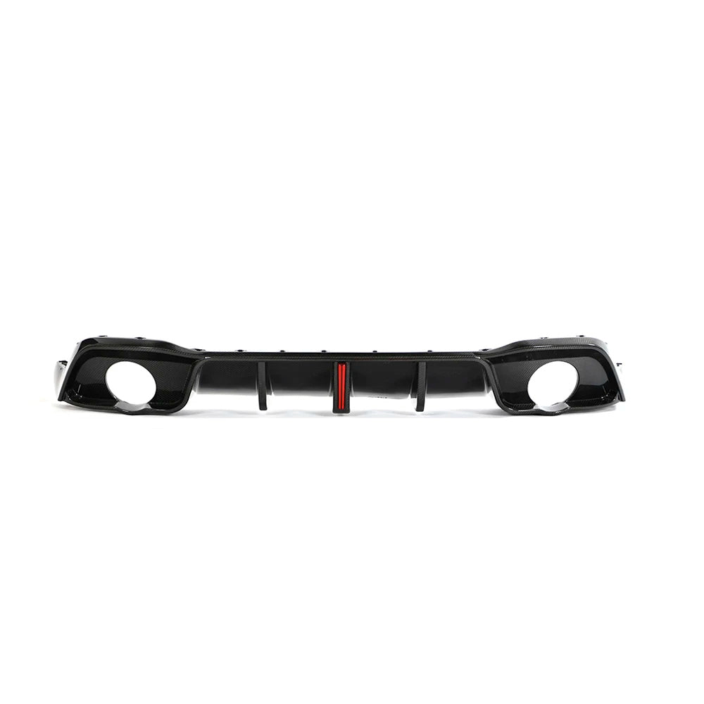 VOLKSWAGEN GOLF MK8 GTI CARBON FIBER REAR DIFFUSER WITH LED LIGHT