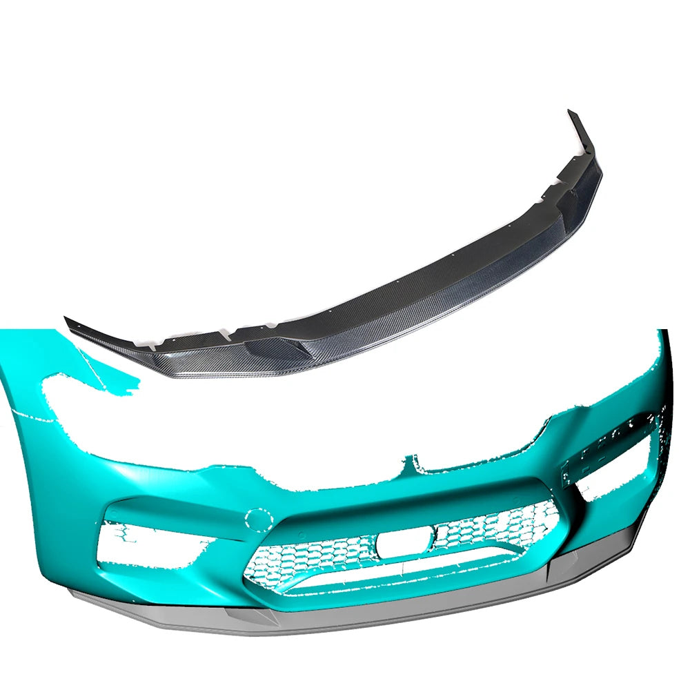 BMW M5 F90 CARBON FIBER ONE PIECE FRONT SPLITTER