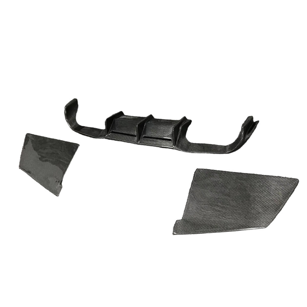 BMW M2 F87 CARBON FIBER 3 PIECE REAR DIFFUSER