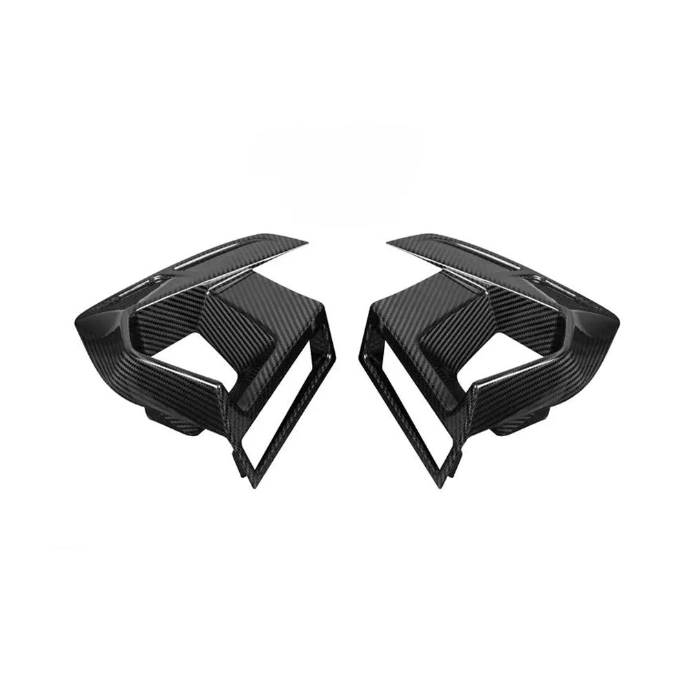 BMW X3M F87 CARBON FIBER FRONT BUMPER AIR VENT COVERS (2019-2021)
