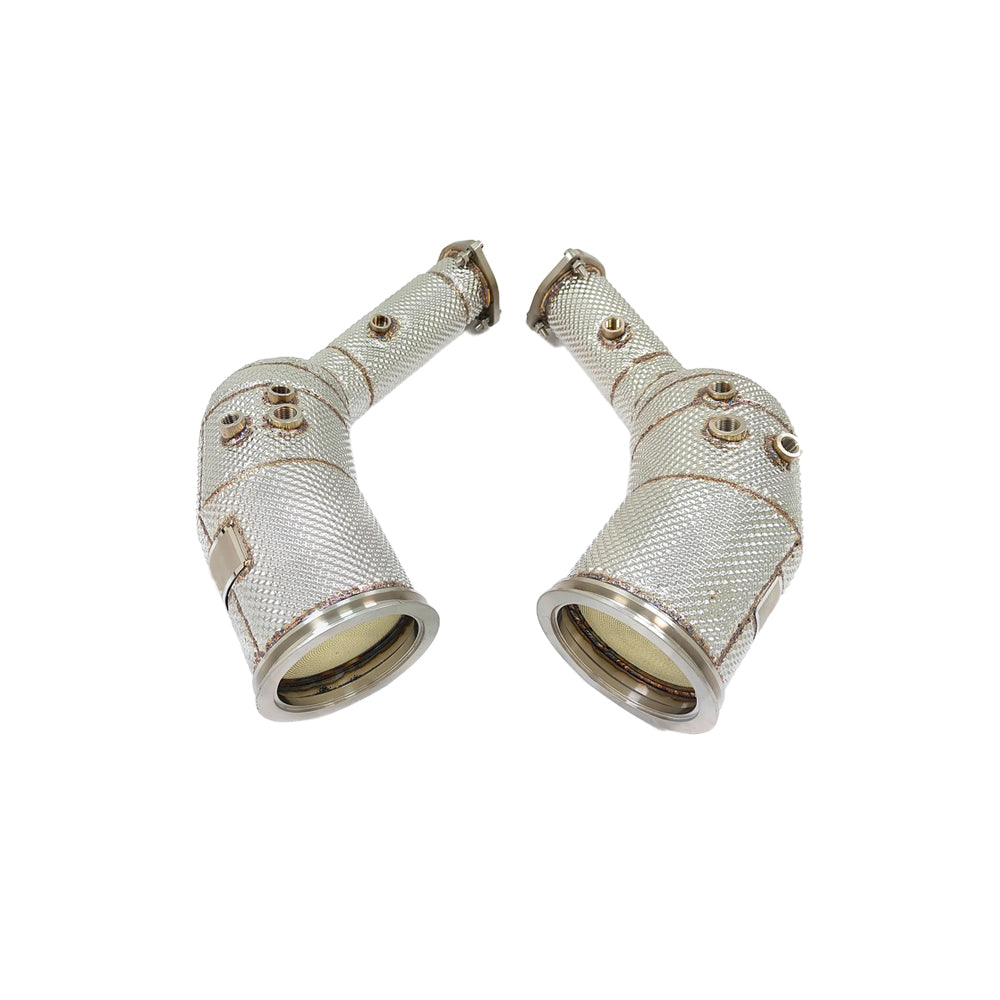 AUDI RS6 C8 & RS7 C8 HIGH FLOW CATTED HEAT SHIELD DOWNPIPE