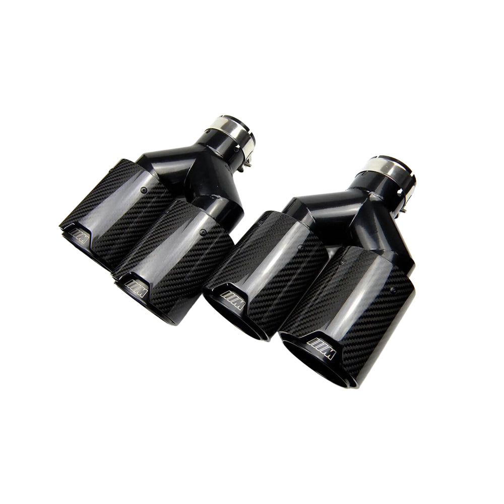 BMW UNIVERSAL DUAL CARBON FIBER EXHAUST TIPS