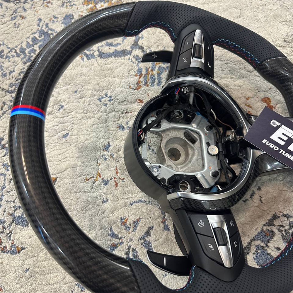BMW F-CHASSIS 1/2/3/4 SERIES & X1/X2/X3/X4/X6 CARBON FIBER STEERING WHEEL