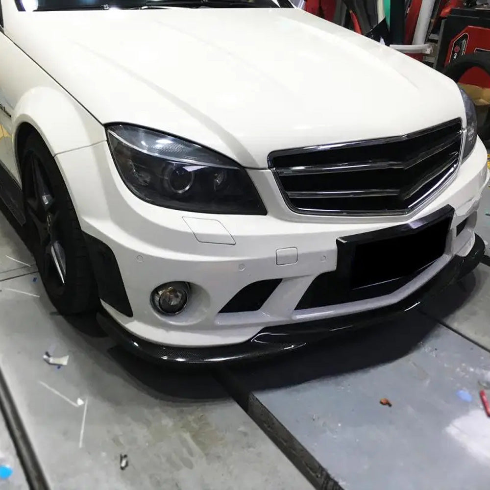 MERCEDES C63 W204 CARBON FIBER FRONT SPLITTER (2008-2011)