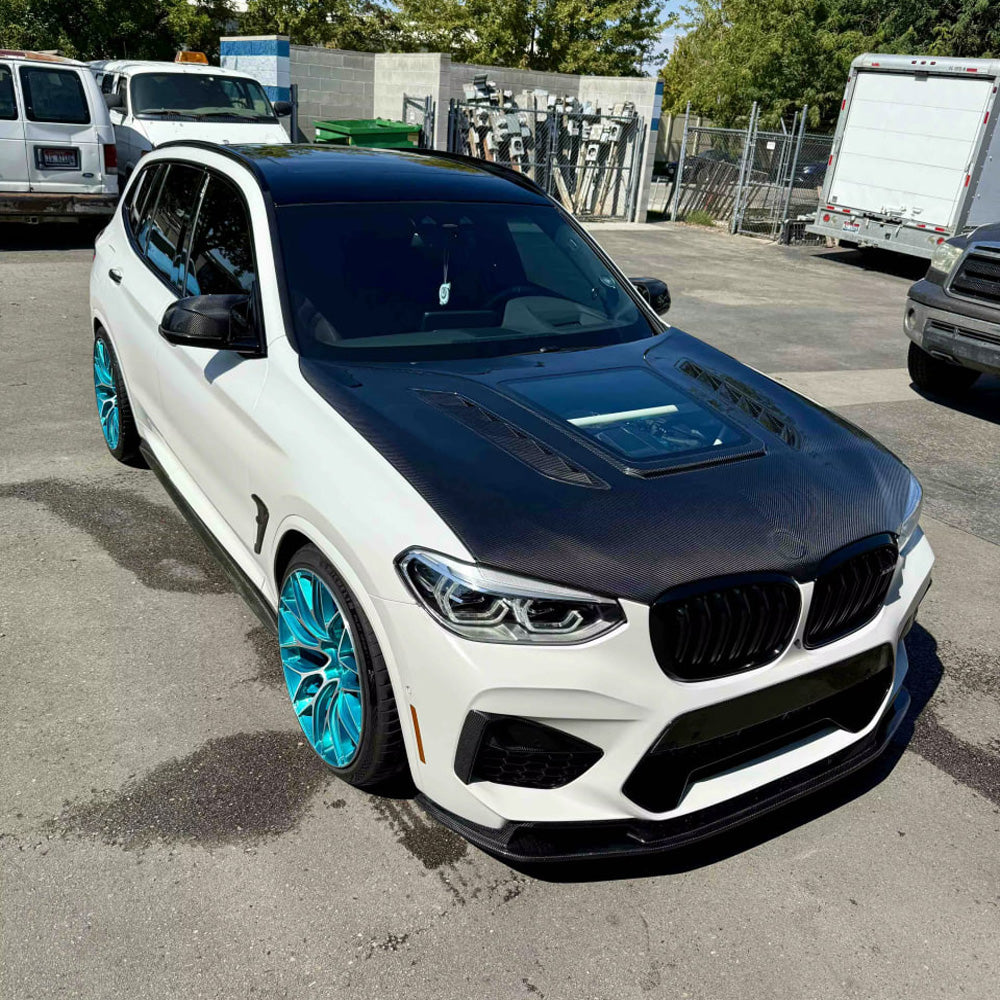 BMW X3M F97 & X4M F98 CARBON FIBER BONNET WITH GLASS CUTOUT