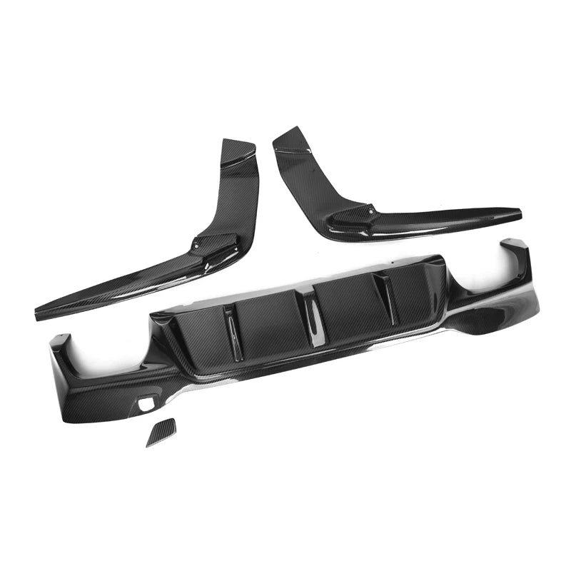 BMW M5 F90 PRE-LCI CARBON FIBER 3PCS REAR DIFFUSER (2017-2020)