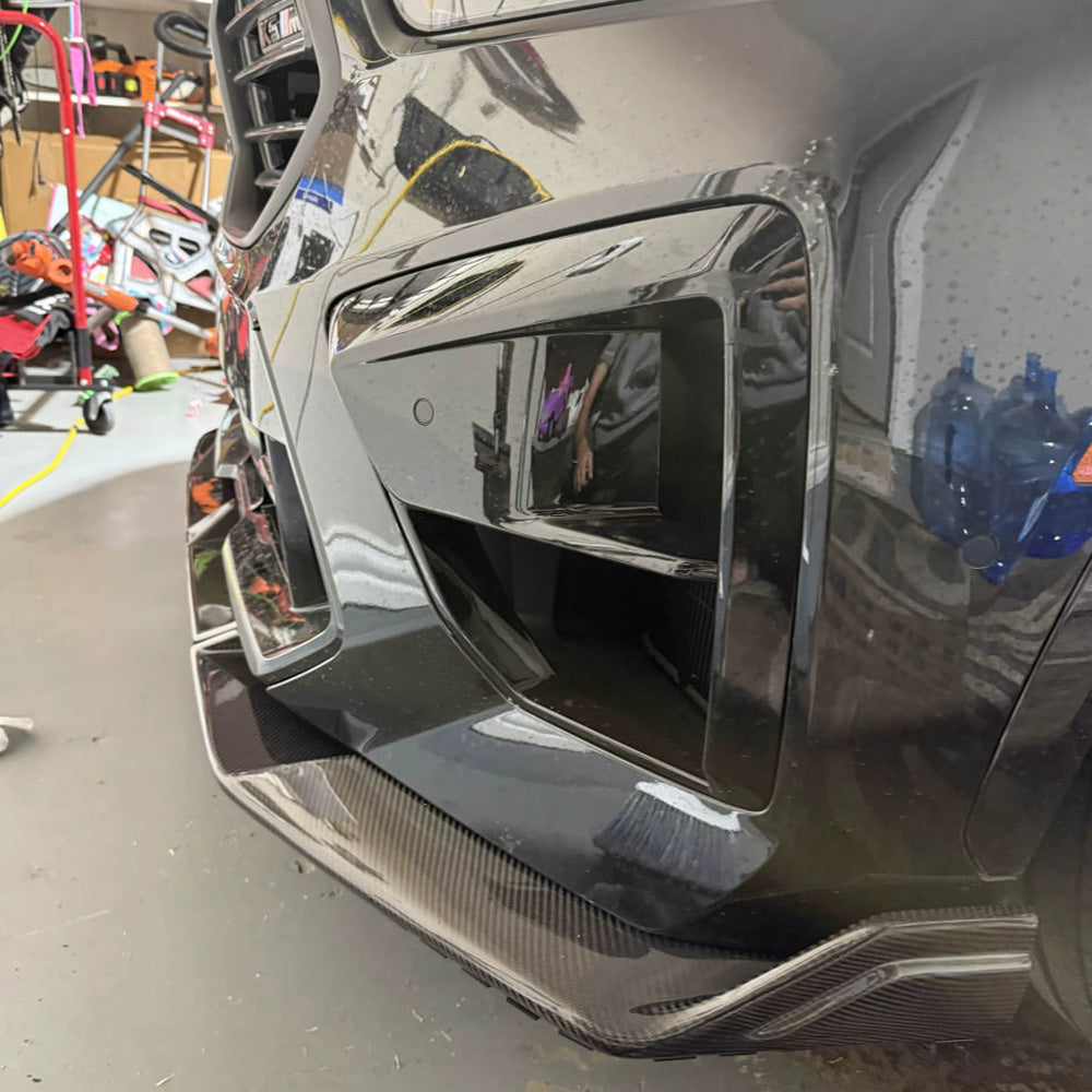 BMW X5M F95 LCI CARBON FIBER LD STYLE FRONT SPLITTER (2023+)