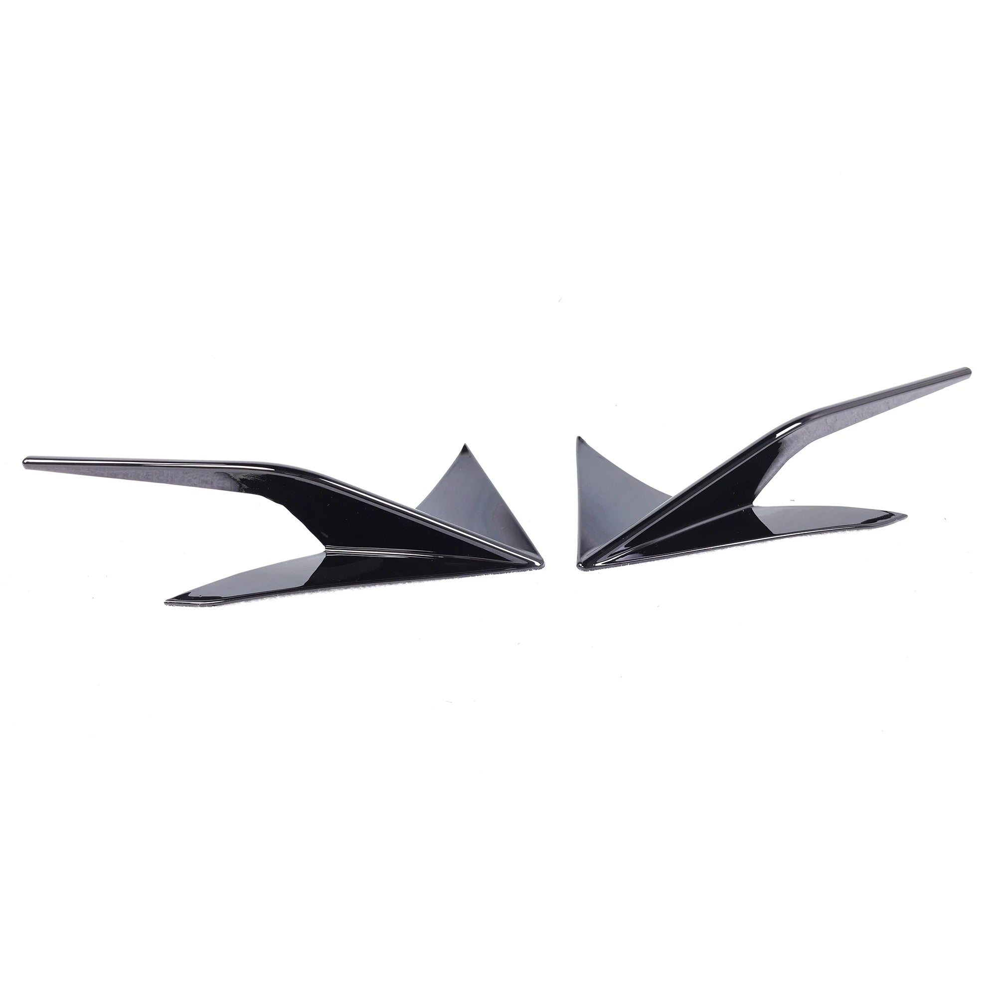TOYOTA GR SUPRA A90 MK5 GLOSS BLACK FRONT BUMPER CANARDS (2019+)