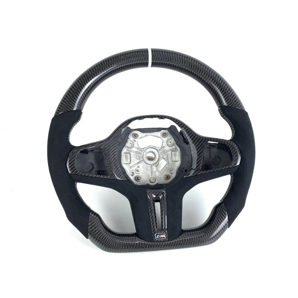 BMW G-CHASSIS 2/3/4/5 SERIES & M2/M3/M4 CUSTOM FLAT BOTTOM STEERING WHEEL