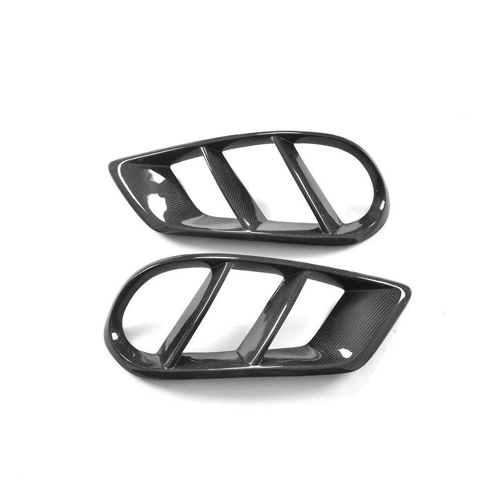 MERCEDES C43 W205 CARBON FIBER FRONT BUMPER AIR VENT COVERS