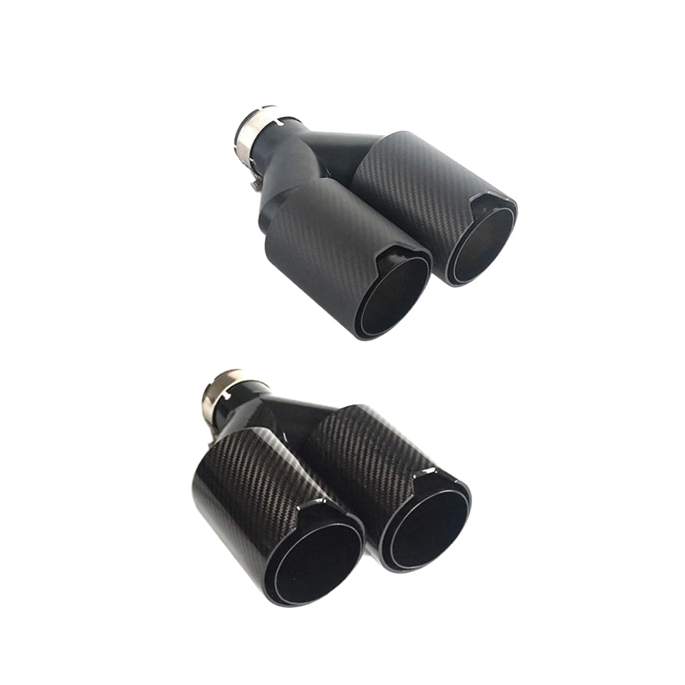BMW UNIVERSAL DUAL CARBON FIBER EXHAUST TIPS