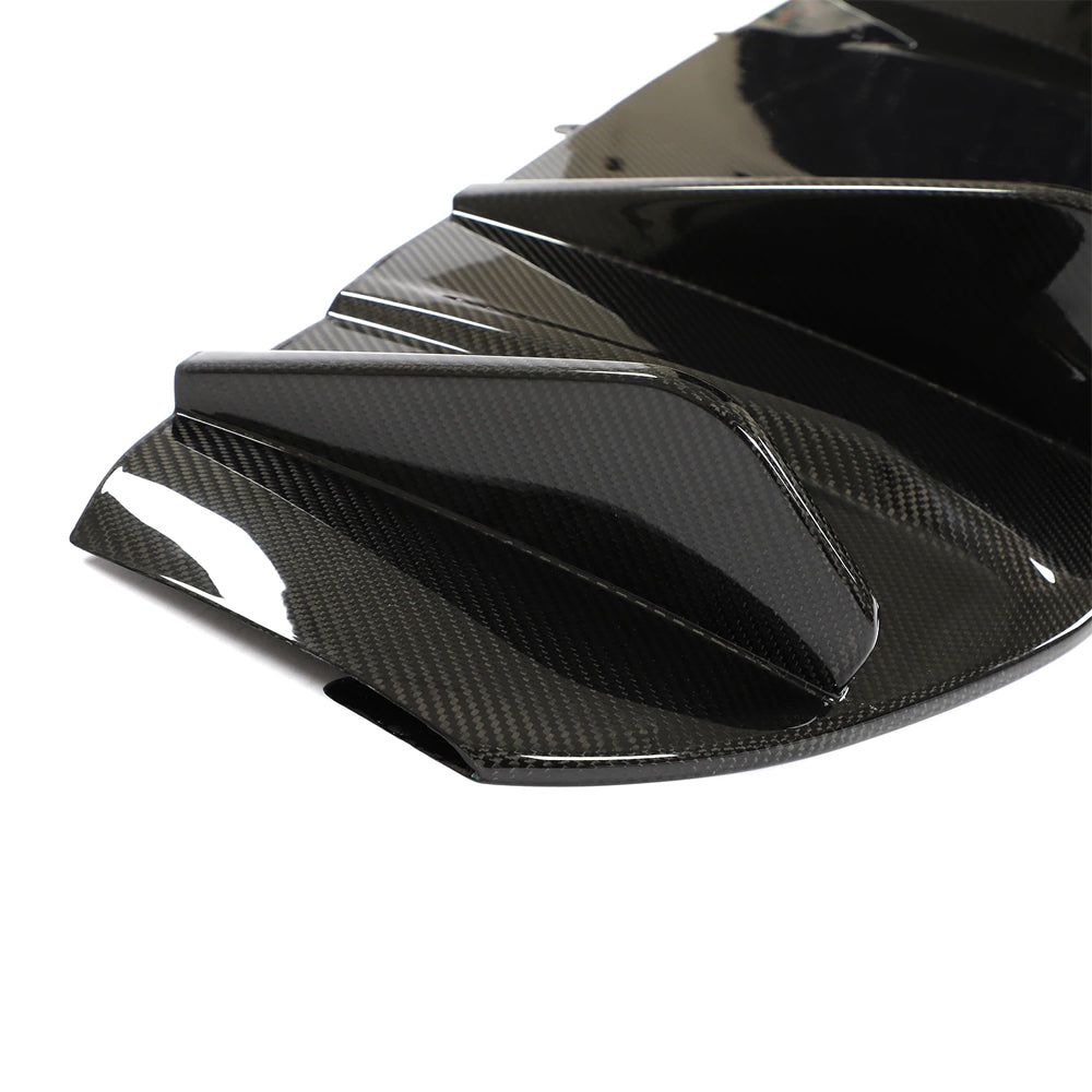 Porsche Taycan 9J1 Sedan Dry Carbon Fiber Rear Lower Diffuser (2020–2023)