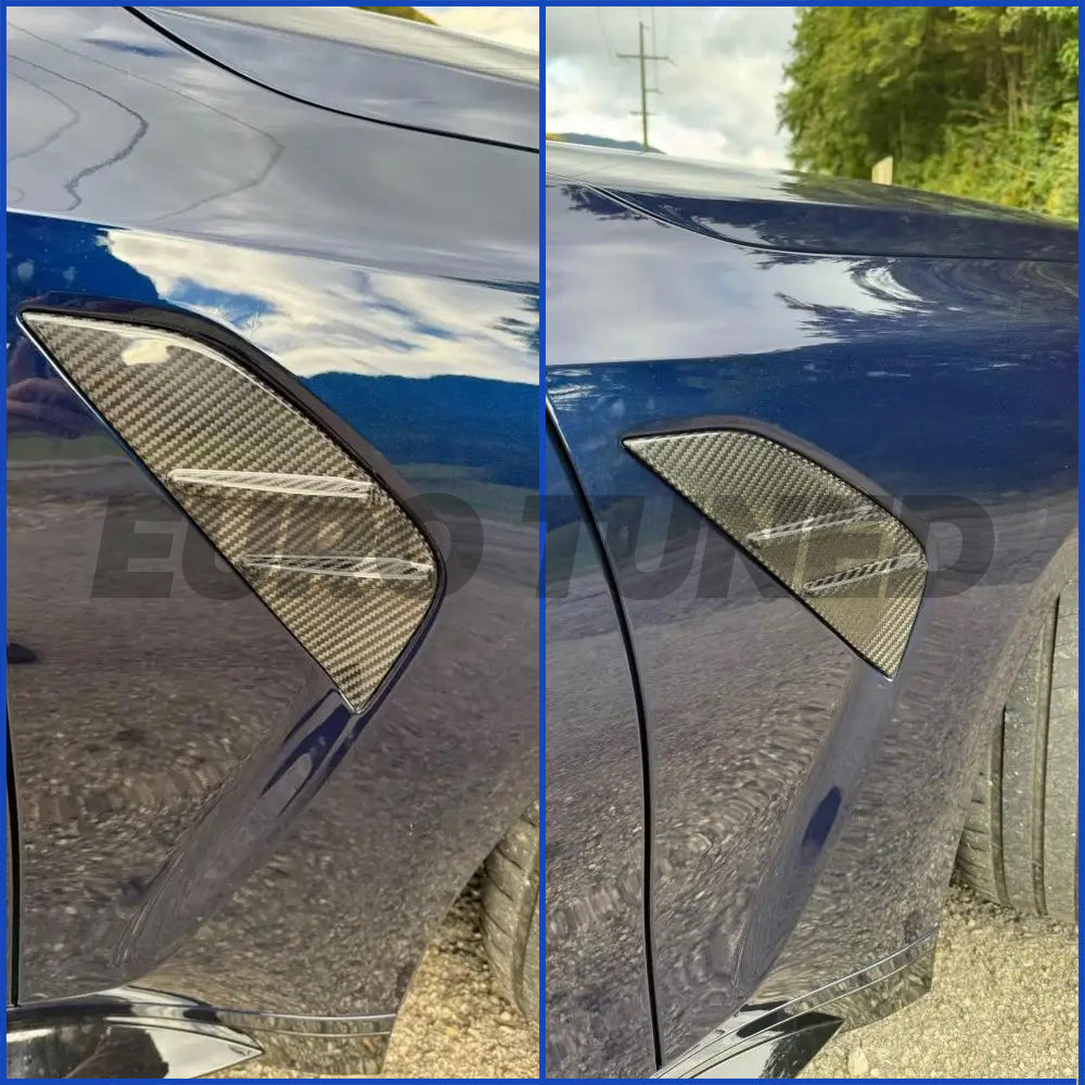 BMW M3 G80/G81 & M4 G82/G83 CARBON FIBER FRONT FENDER VENT TRIMS