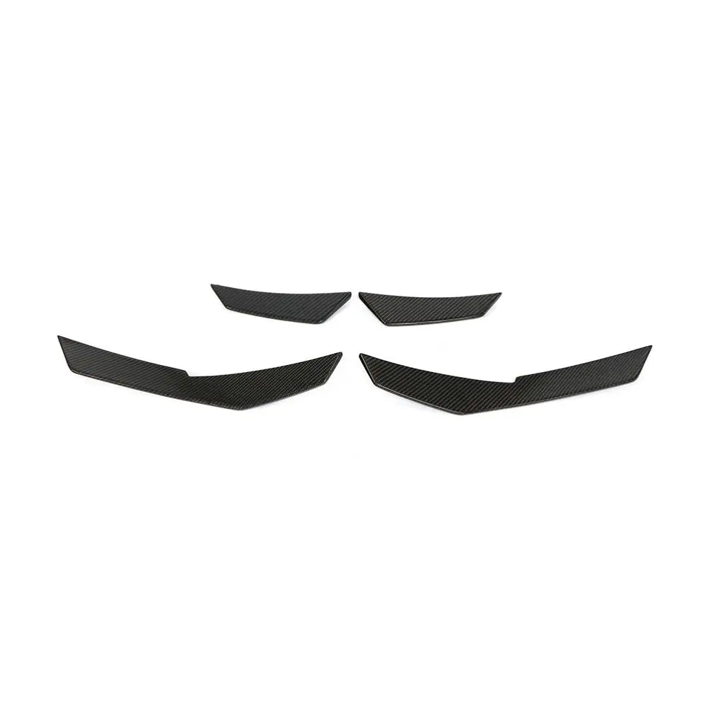 AUDI R8 V10 GEN 2 CARBON FIBER FRONT BUMPER CANARDS