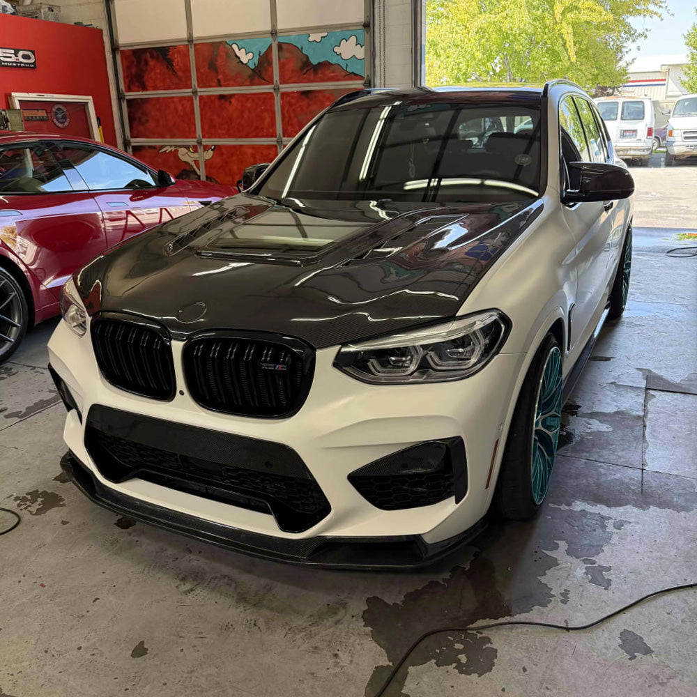 BMW X3M F97 & X4M F98 CARBON FIBER BONNET WITH GLASS CUTOUT