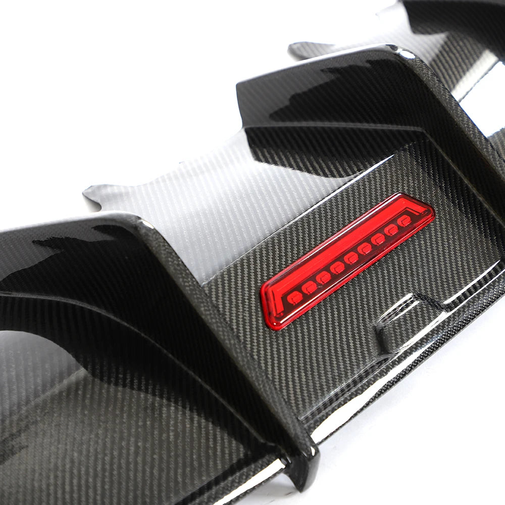 AUDI S7 C7 CARBON FIBER DIFFUSER WITH LED LIGHT (2016-2018)
