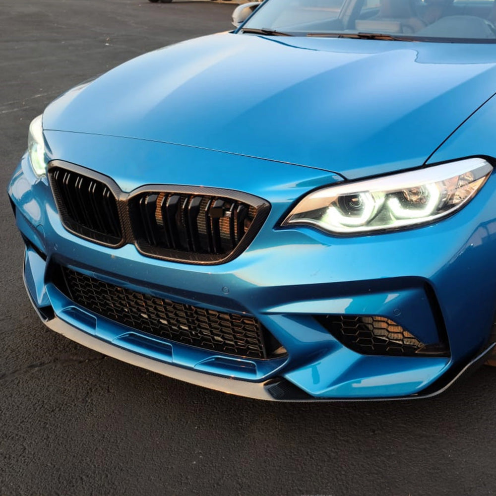 BMW M2 F87 CARBON FIBER BODY KIT FRONT SPLITTER & DIFFUSER