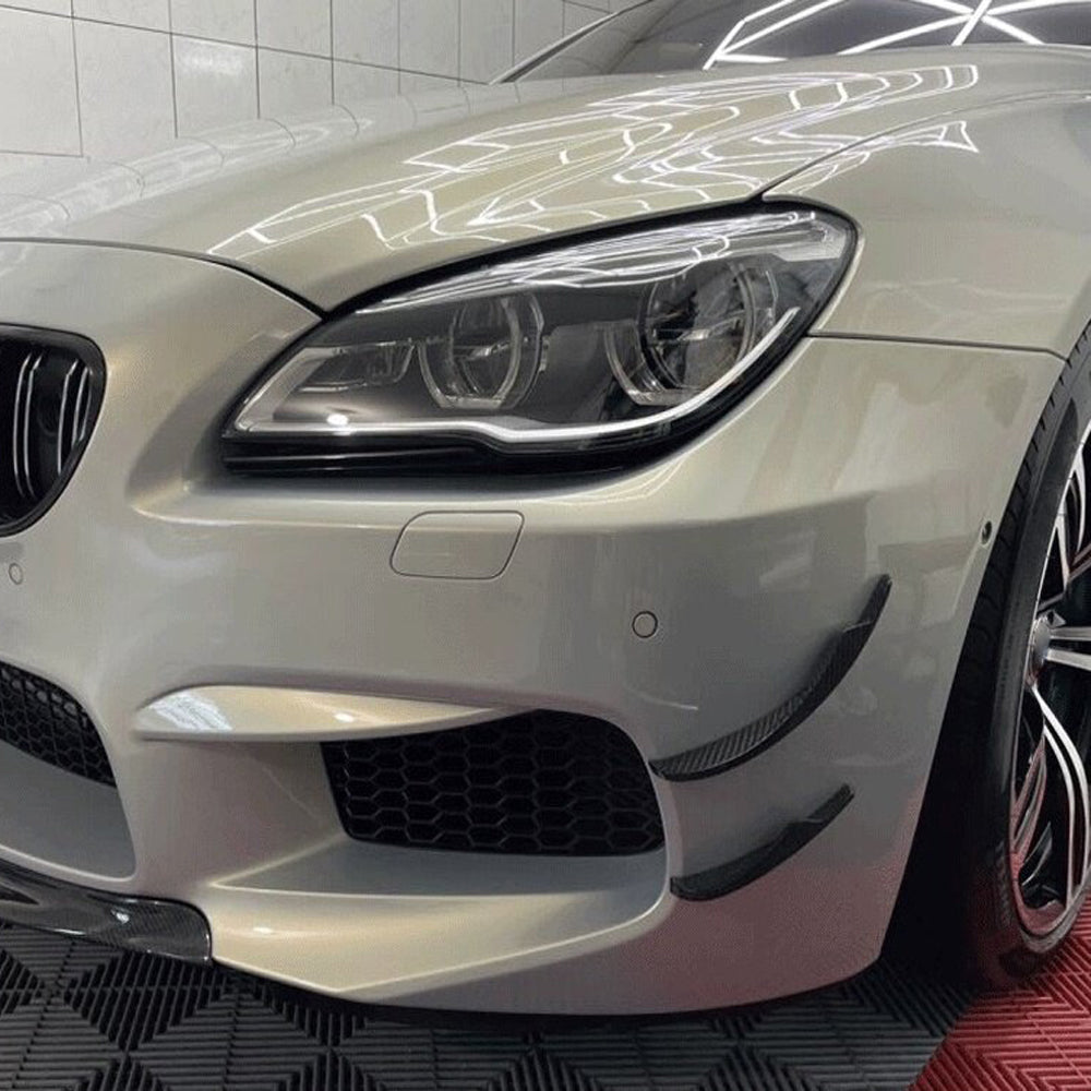 BMW M6 F06/F12/F13 CARBON FIBER FRONT BUMPER CANARDS