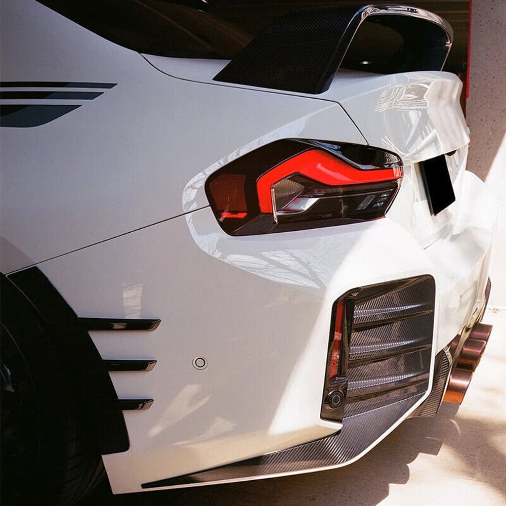 BMW M2 G87 CARBON FIBER REAR DIFFUSER TRIMS