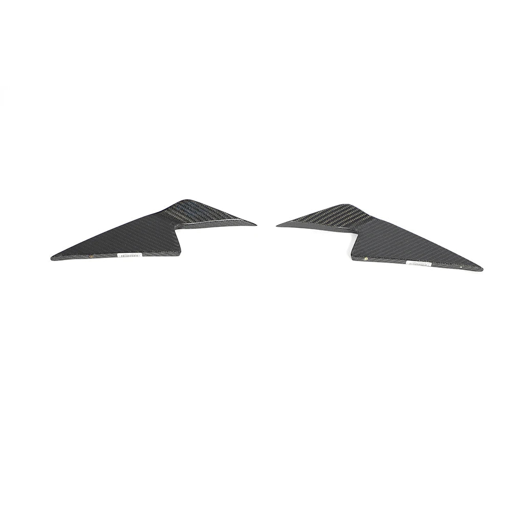 Porsche Taycan 9J1 Base & 4S Carbon Fiber Front Bumper Canards (2020–2023)