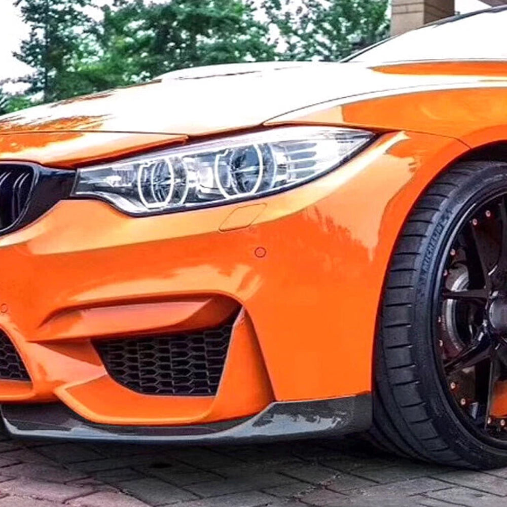BMW M3 F80 & M4 F82/F83 CARBON FIBER FRONT BUMPER SPLITTER TRIMS
