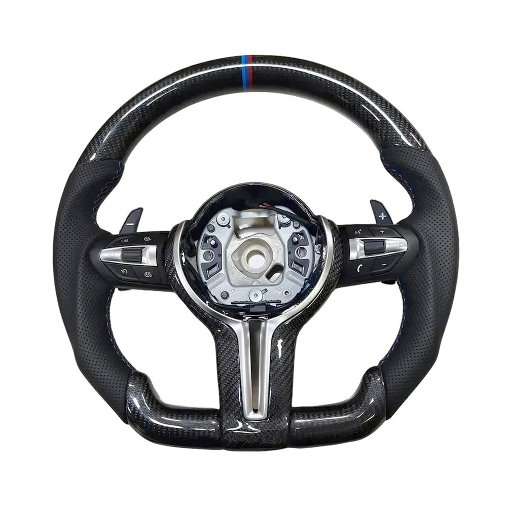 BMW F-CHASSIS 1/2/3/4 SERIES & X1/X2/X3/X4/X6 CARBON FIBER STEERING WHEEL