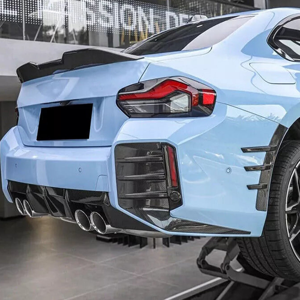 BMW M2 G87 CARBON FIBER REAR DIFFUSER TRIMS