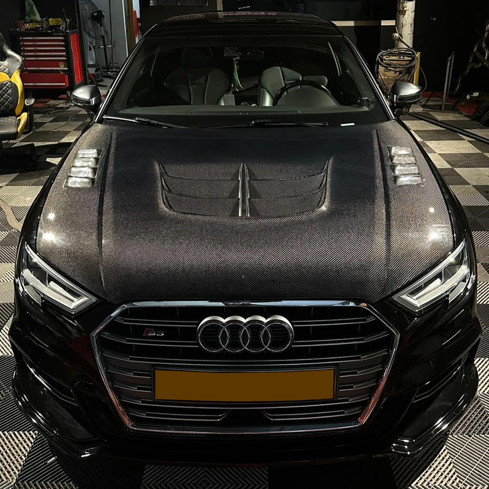 AUDI A3/S3 SEDAN 8V CARBON FIBER VENTED BONNET