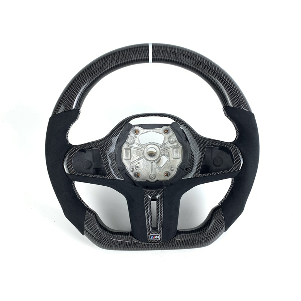 BMW G-CHASSIS 2/3/4/5 SERIES & M2/M3/M4 CUSTOM FLAT BOTTOM STEERING WHEEL