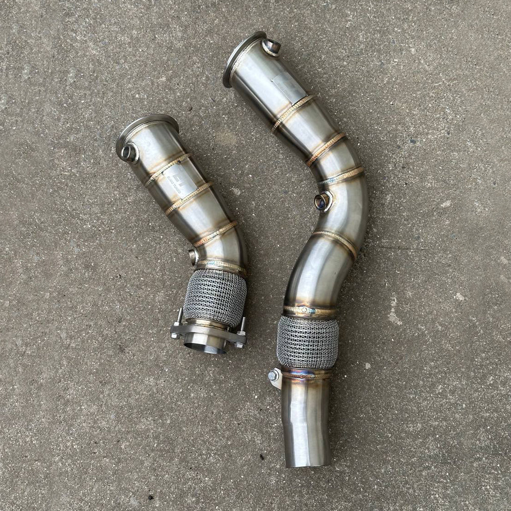 BMW M3 F80 & M4 F82 / F83 S55 3.5" High-Flow Catless Downpipes