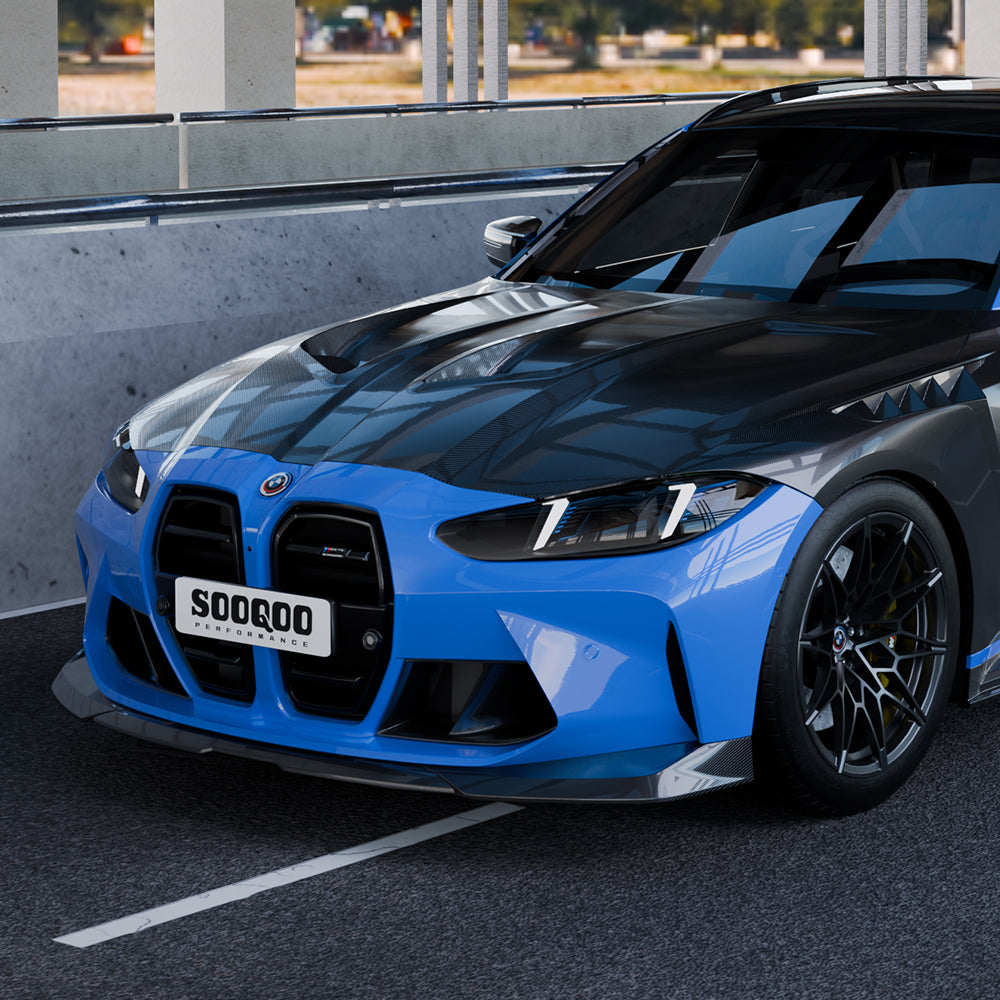 SOOQOO BMW M3 G80 / G81 & M4 G82 / G83 Pre-Preg Carbon Fibre Vented Hood (2021+)